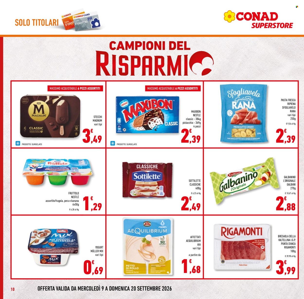 Volantino Conad Superstore - 9/9/2026 - 22/9/2026. Pagina 10