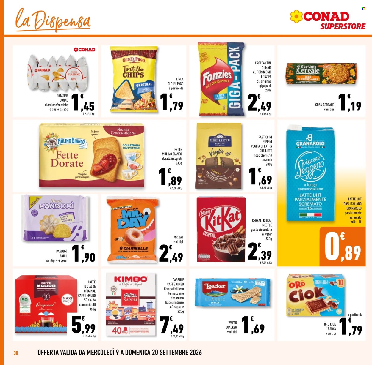 Volantino Conad Superstore - 9/9/2026 - 22/9/2026. Pagina 30