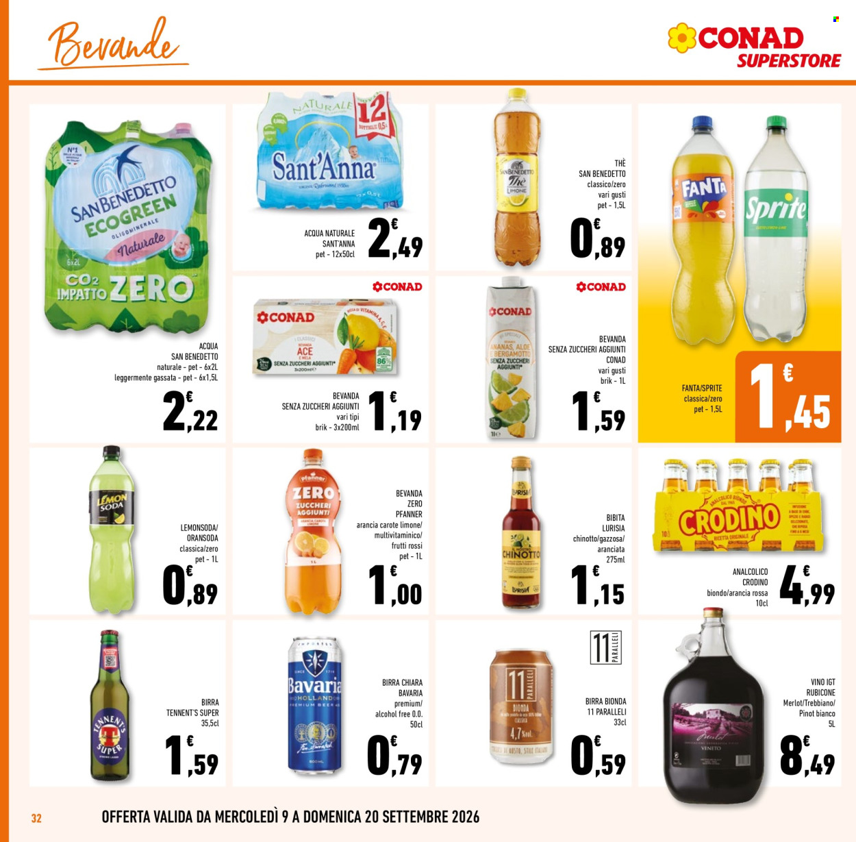 Volantino Conad Superstore - 9/9/2026 - 22/9/2026. Pagina 32