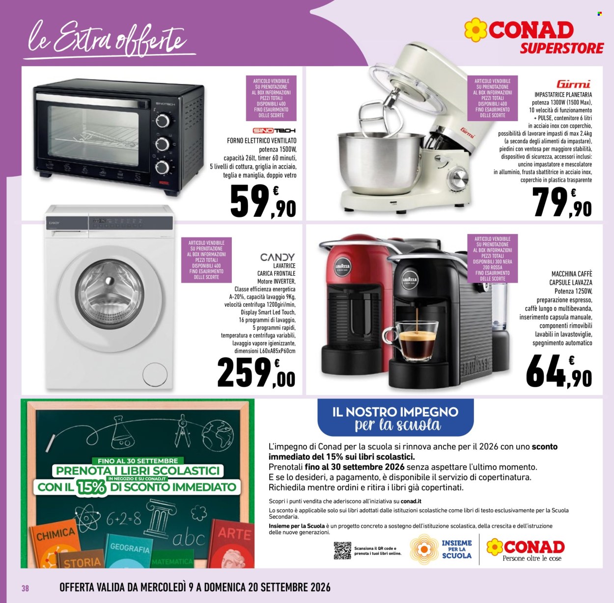 Volantino Conad Superstore - 9/9/2026 - 22/9/2026. Pagina 38