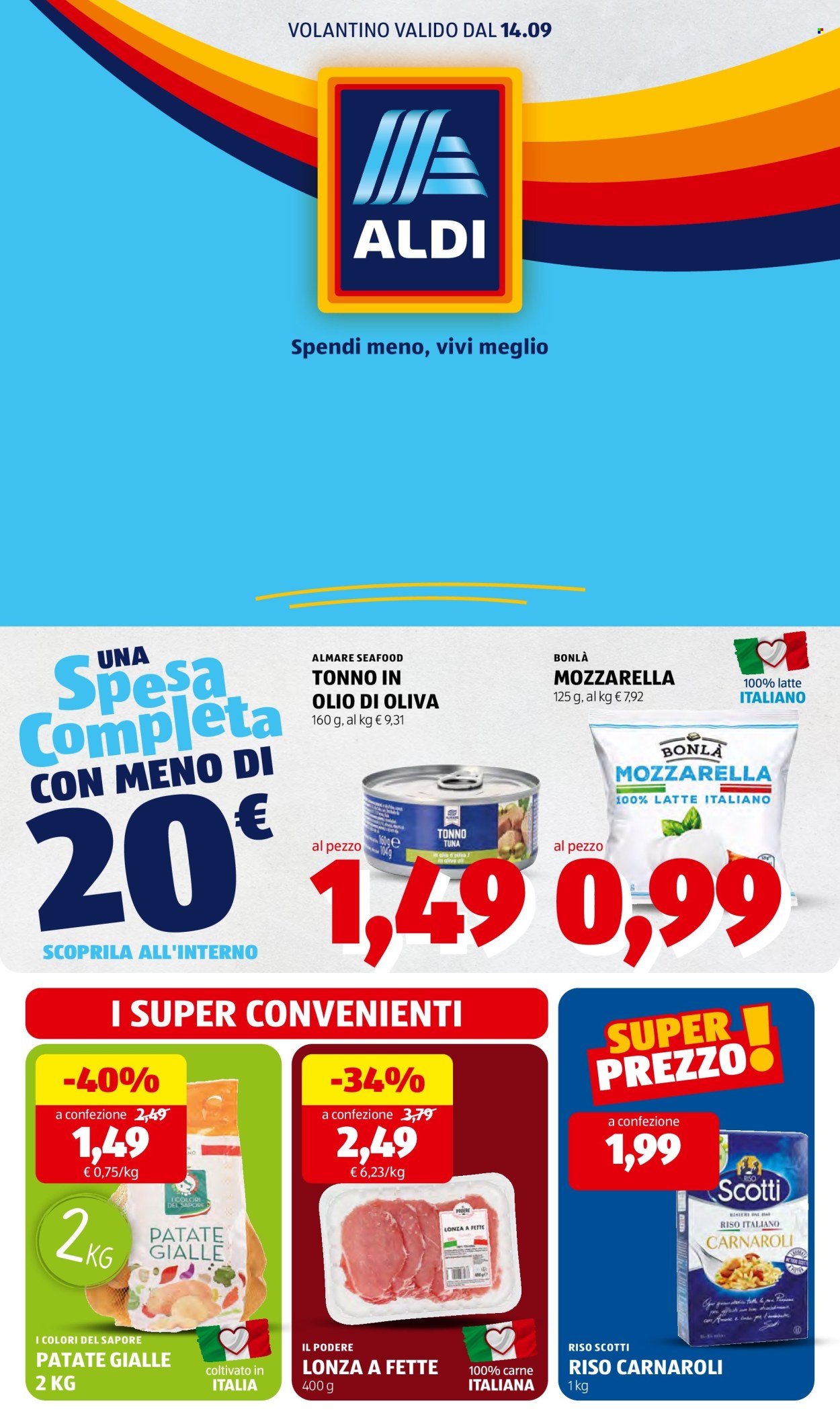 Volantino Aldi - 14/9/2026 - 20/9/2026. Pagina 1