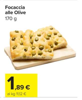 Focaccia alle Olive