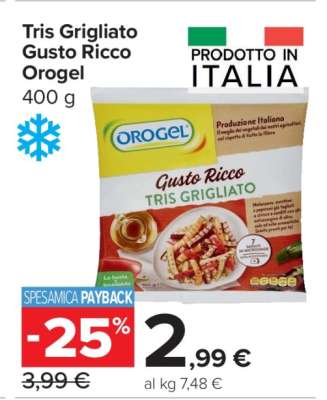 Tris Grigliato Gusto Ricco Orogel