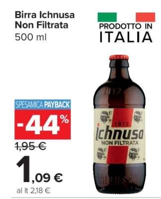 Birra Ichnusa non filtrata