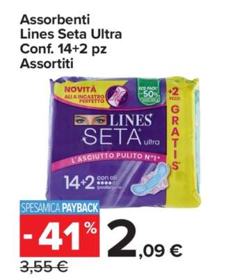 Assorbenti Lines Seta Ultra