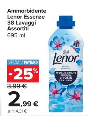 Ammorbidente Lenor Essenze 38 Lavaggi Assortiti