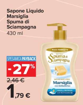 Sapone Liquido Marsiglia Spuma Di Sciampagna