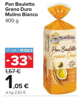 Pan Bauletto Grano Duro Mulino Bianco