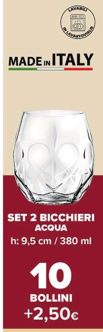SET 2 BICCHIERI ACQUA