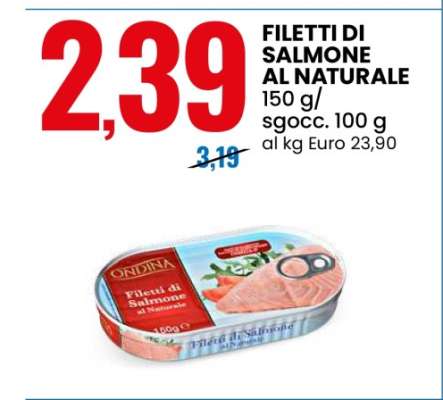 FILETTI DI SALMONE AL NATURALE