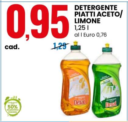 Detergente Piatti Aceto/Limone