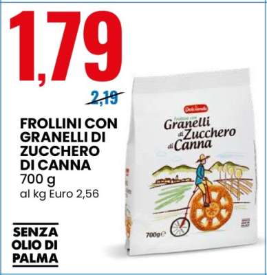 Frollini con Granelli di Zucchero di Canna