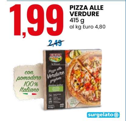 PIZZA ALLE VERDURE