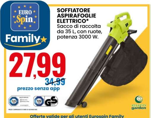 SOFFIATORE ASPIRAFOLGIE ELETTRICO