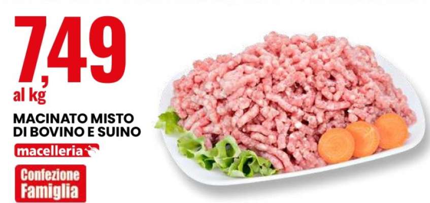 Macinato misto di bovino e suino