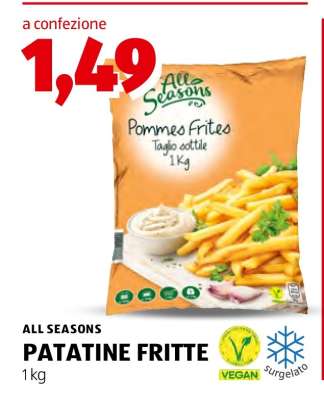 ALL SEASONS PATATINE FRITTE