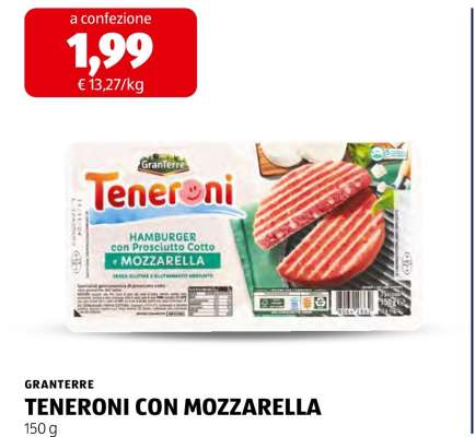 TENERONI CON MOZZARELLA