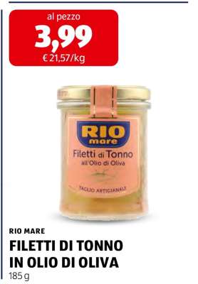 RIO MARE FILETTI DI TONNO IN OLIO DI OLIVA