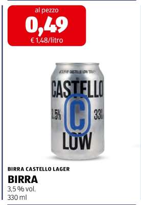 BIRRA CASTELLO LAGER
