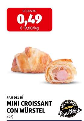 MINI CROISSANT CON WÜRSTEL