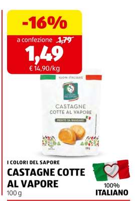 CASTAGNE COTTE AL VAPORE