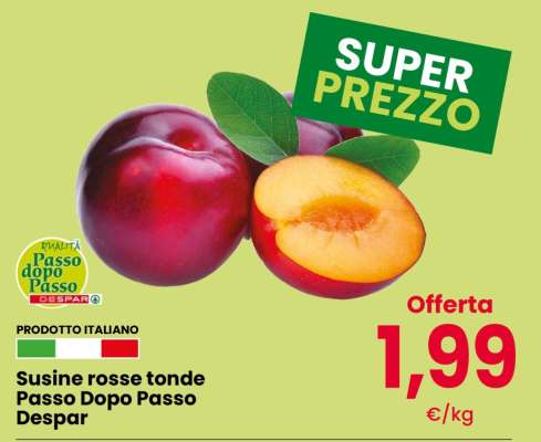 Susine rosse tonde Passo Dopo Passo Despar