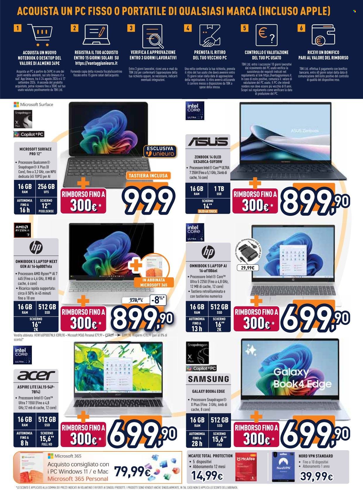 Volantino Unieuro - 7/9/2026 - 17/9/2026. Pagina 9