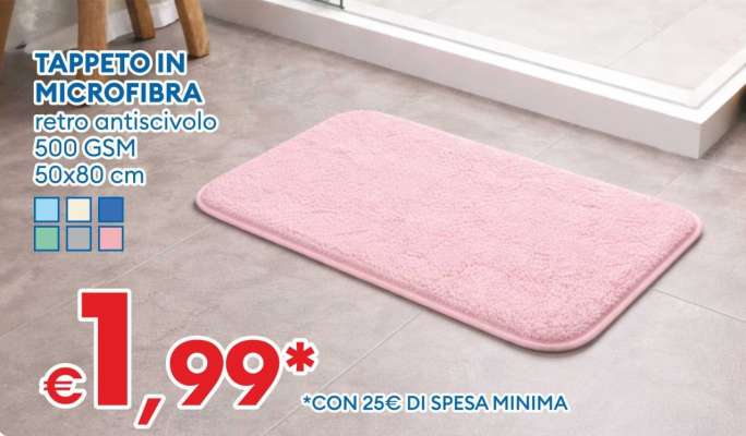 TAPPETO IN MICROFIBRA