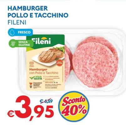 HAMBURGER POLLO E TACCHINO