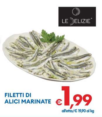 Filetti di alici marinate