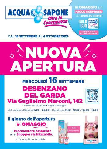 Volantino Acqua & Sapone - 16/9/2026 - 4/10/2026.