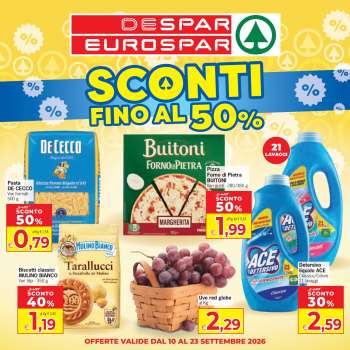Volantino Eurospar - 10/9/2026 - 23/9/2026.