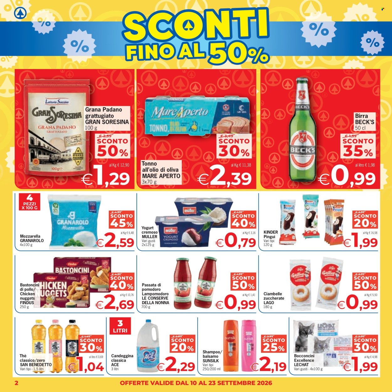Volantino Eurospar - 10/9/2026 - 23/9/2026. Pagina 2