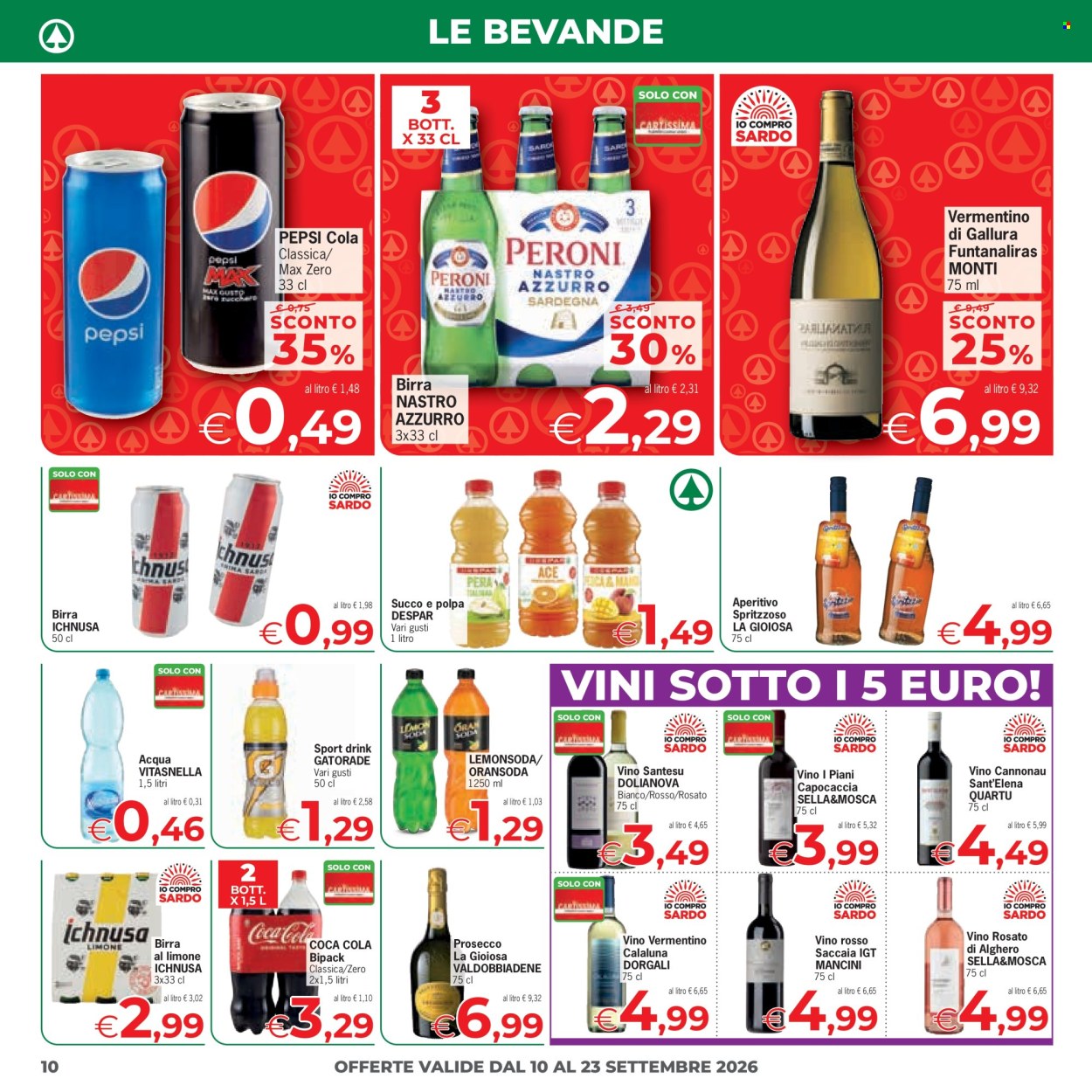 Volantino Eurospar - 10/9/2026 - 23/9/2026. Pagina 10