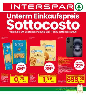 Volantino Interspar - 11/9/2026 - 23/9/2026.
