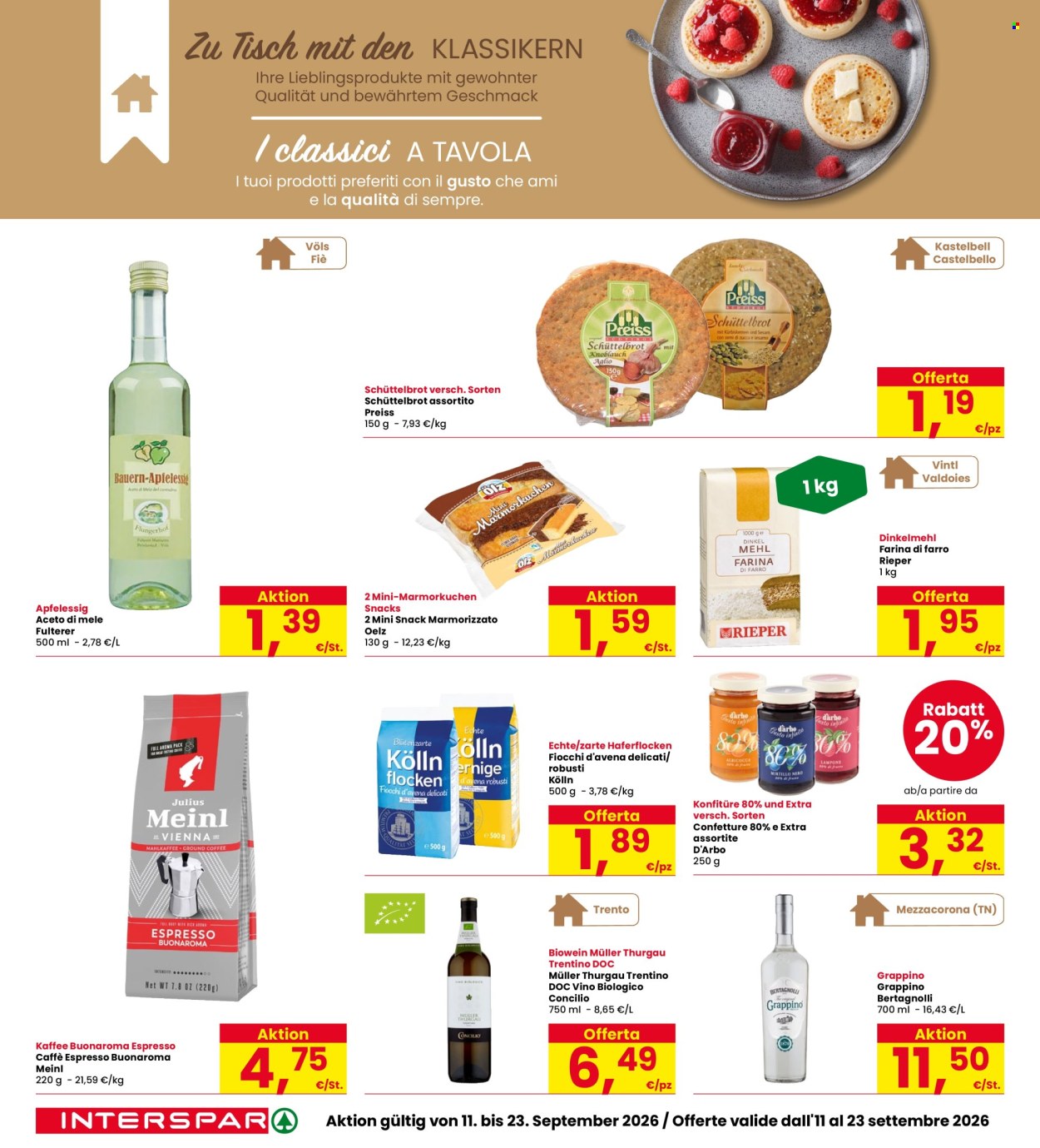 Volantino Interspar - 11/9/2026 - 23/9/2026. Pagina 18