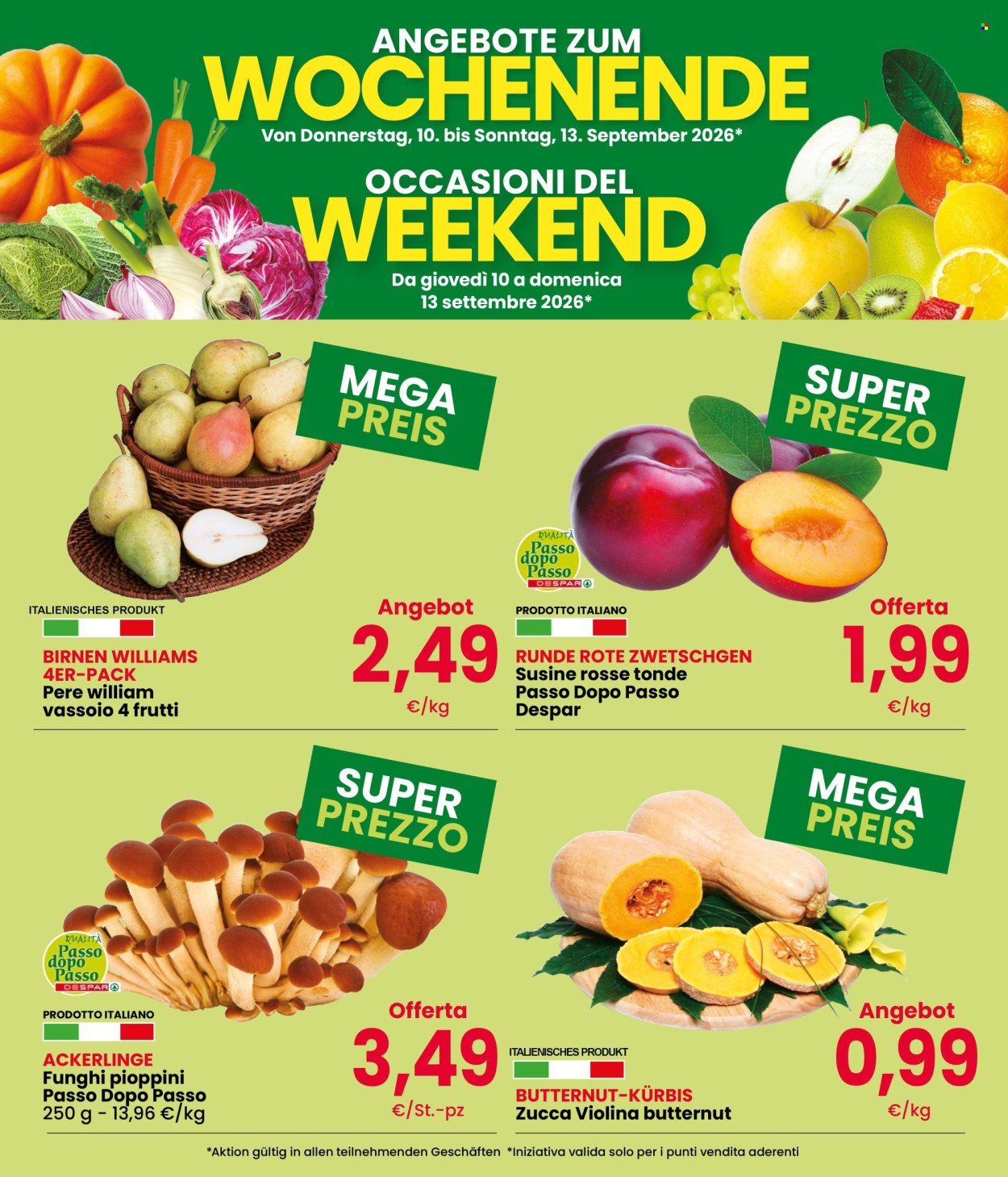 Volantino Eurospar - 10/9/2026 - 13/9/2026. Pagina 2