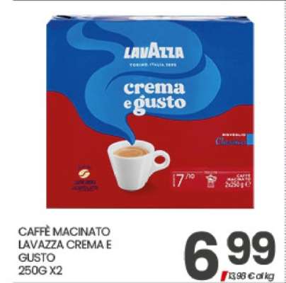 CAFFÈ MACINATO LAVAZZA CREMA E GUSTO