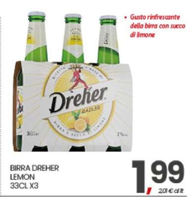 BIRRA DREHER LEMON