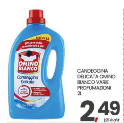 CANDEGGINA DELICATA OMINO BIANCO VARIE PROFUMAZIONI 2L