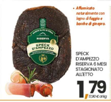SPECK D'AMPEZZO RISERVA 6 MESI STAGIONATO ALLETTO
