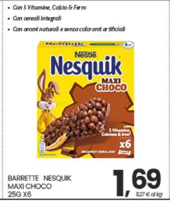 BARRETTE NESQUIK MAXI CHOCO