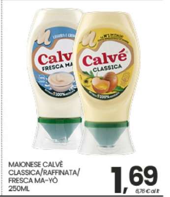 MAIONESE CALVÈ CLASSICA/RAFFINATA/FRESCA MA-YÒ