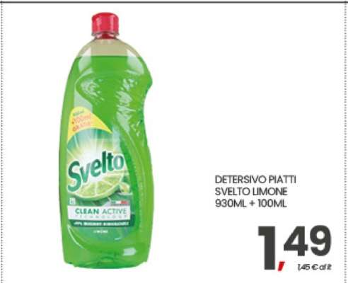 DETERSIVO PIATTI SVELTO LIMONE