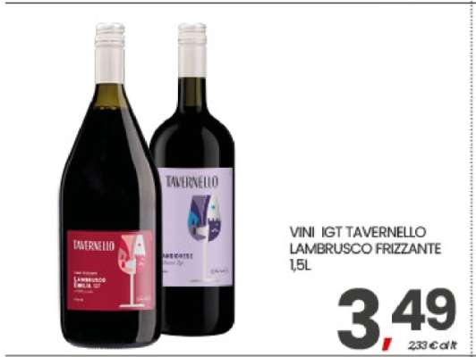 VINI IGT TAVERNELLO LAMBRUSCO FRIZZANTE