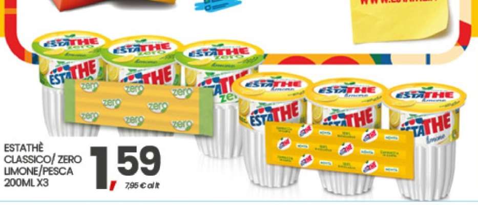 ESTATHÉ CLASSICO/ ZERO LIMONE/PESCA 200ML X3