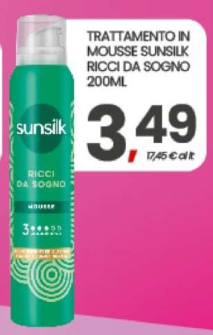 TRATTAMENTO IN MOUSSE SUNSILK RICCI DA SOGNO 200ML
