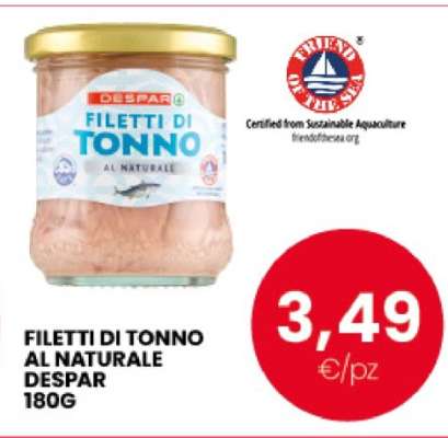 Filetti di tonno al naturale DESPAR