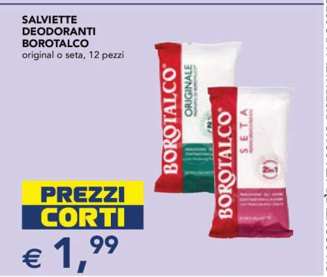 SALVIETTE DEODORANTI BOROTALCO