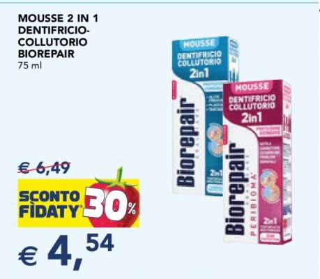MOUSSE 2 IN 1 DENTIFRICIO-COLLUTORIO BIOREPAIR